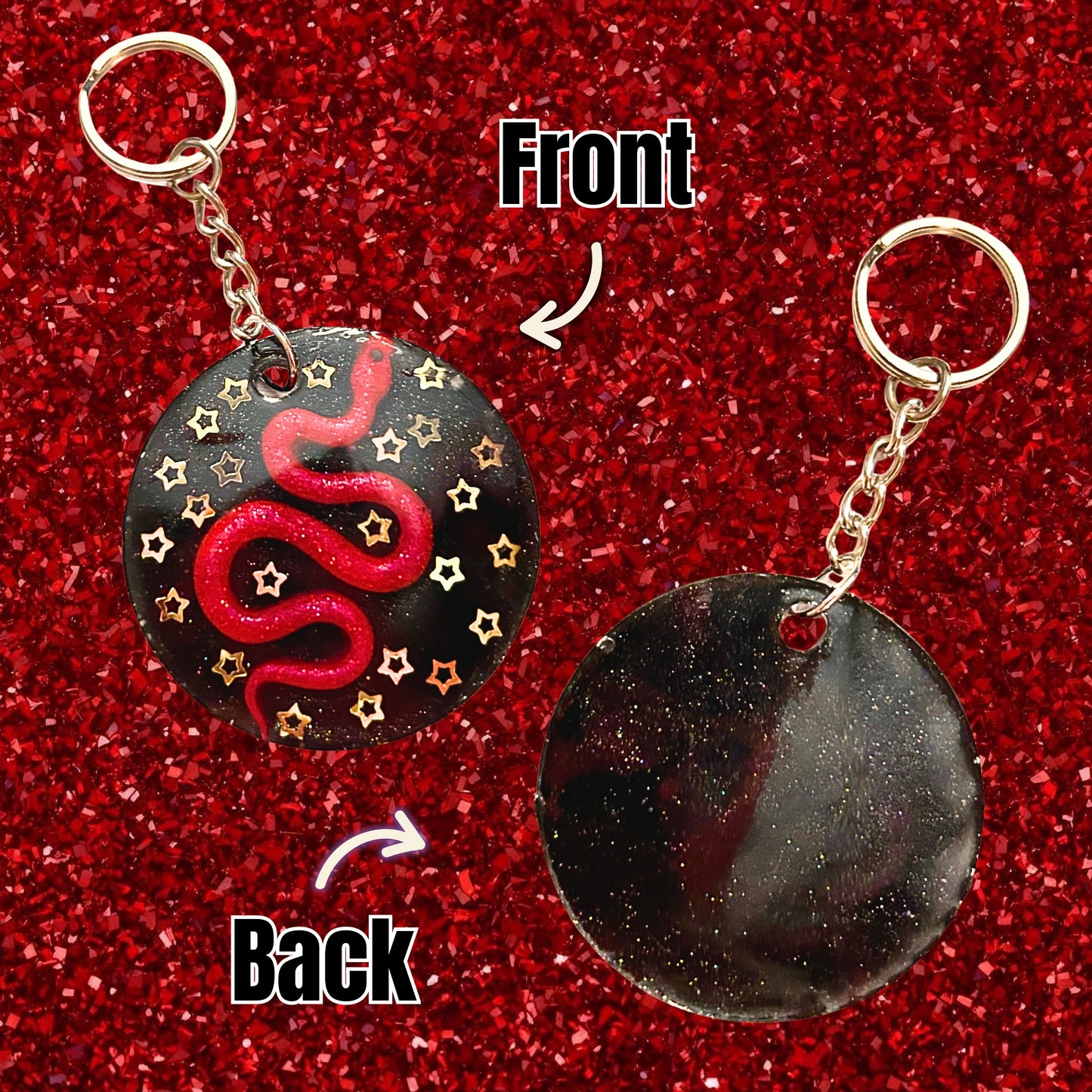 "Snakes" Resin Keychain