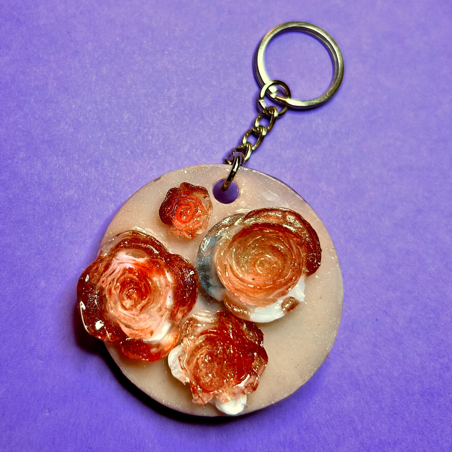 "Two-Faced" Glow-in-the-Dark Resin Keychain