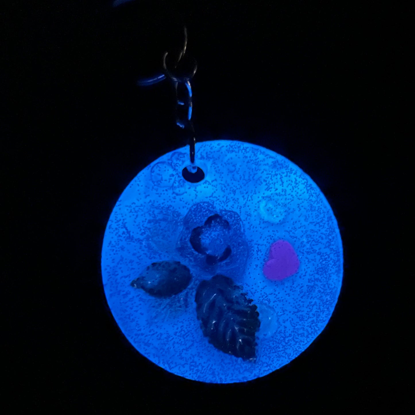 "Two-Faced" Glow-in-the-Dark Resin Keychain