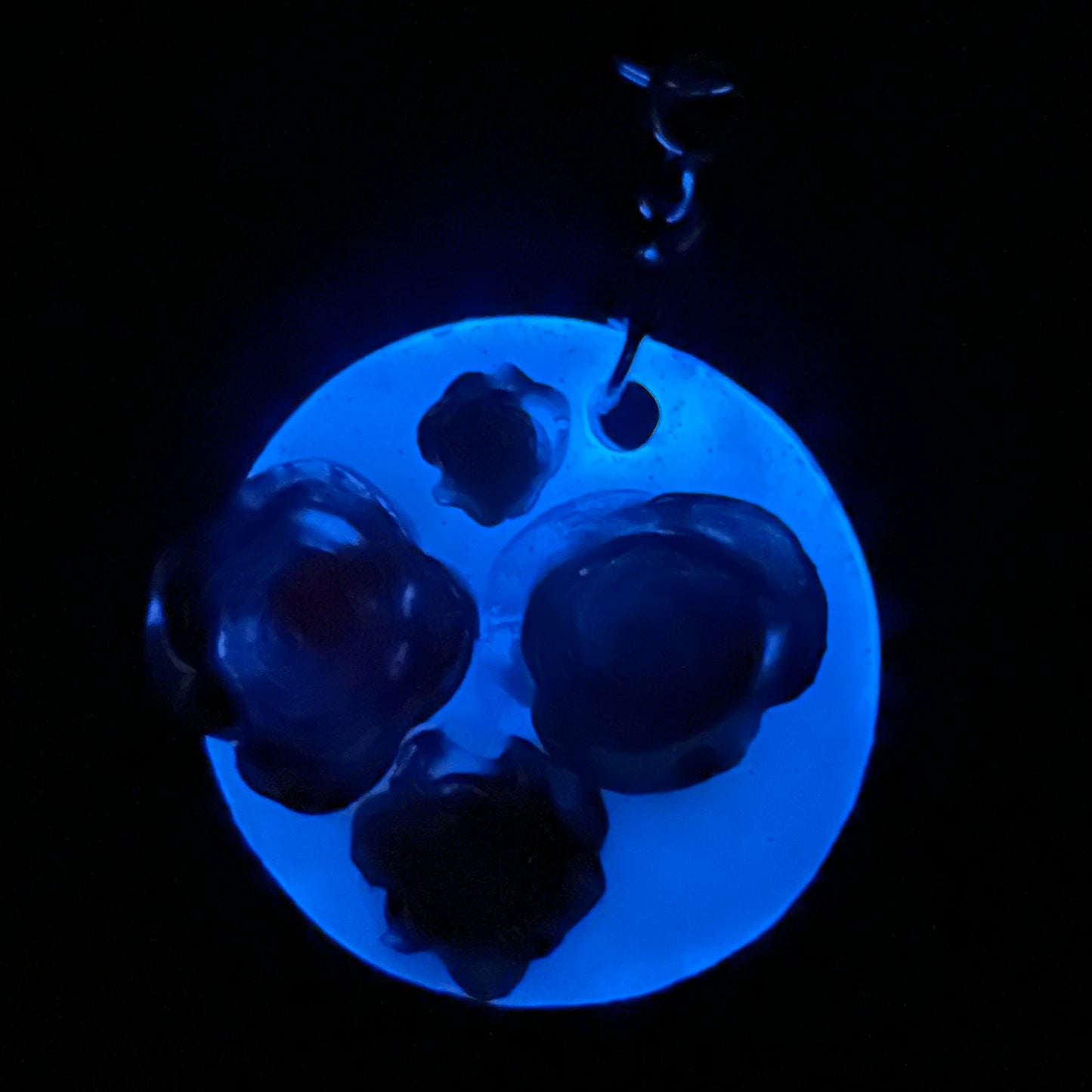 "Two-Faced" Glow-in-the-Dark Resin Keychain