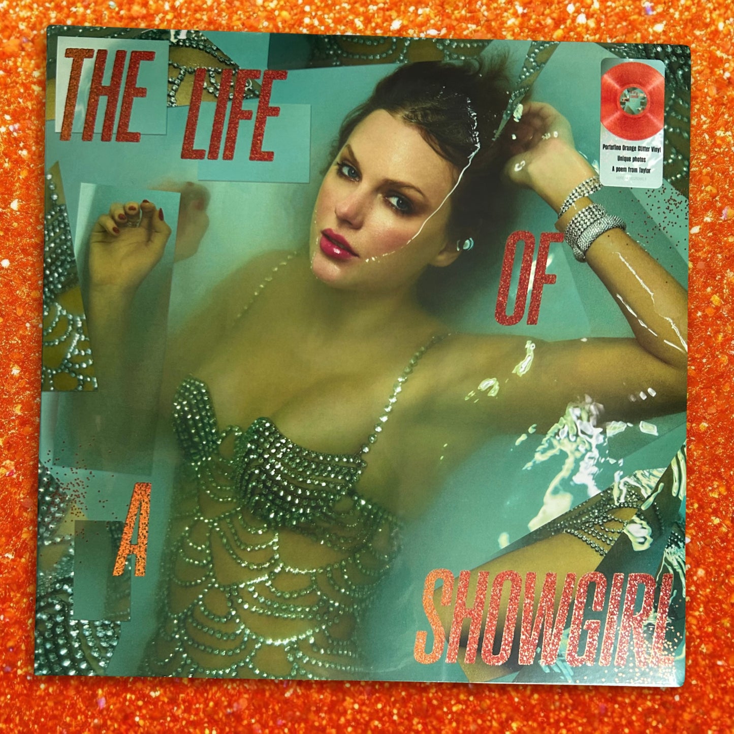 Taylor Swift - The Life of a Showgirl - Sweat and Vanilla Perfume Edition (Portofino Orange Glitter Vinyl)