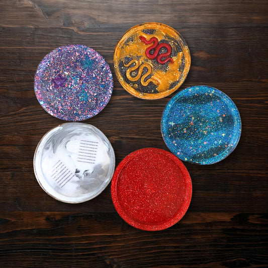 "Superstar - 1" Resin Coasters - Set of 5