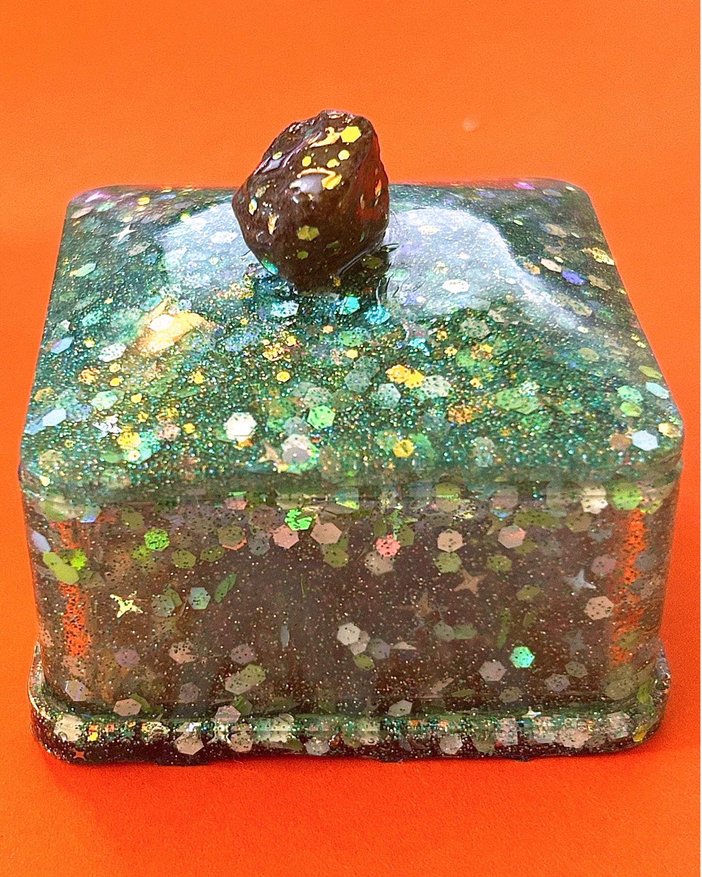 "Don’t Sweat it" Rock-top Jewelry Box