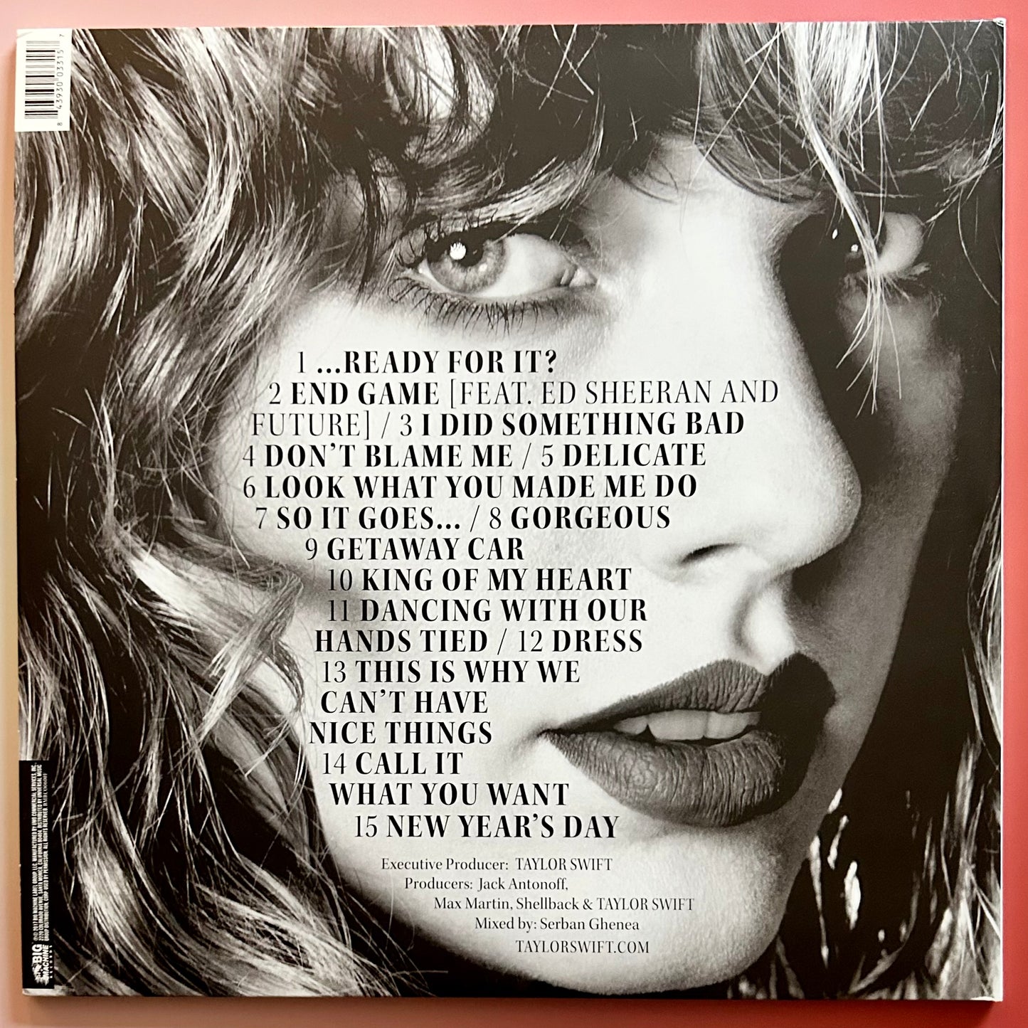 Taylor Swift - "Reputation", 2017, Vinyl LP Album, Picture Disc Edition - Used