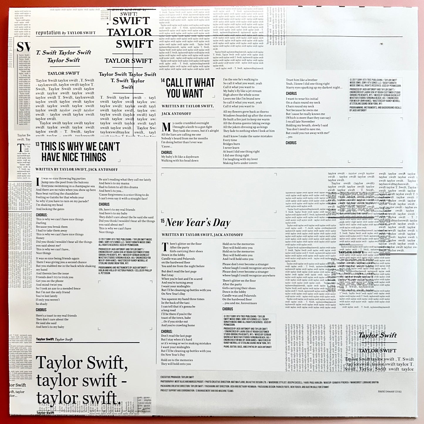 Taylor Swift - "Reputation", 2017, Vinyl LP Album, Picture Disc Edition - Used