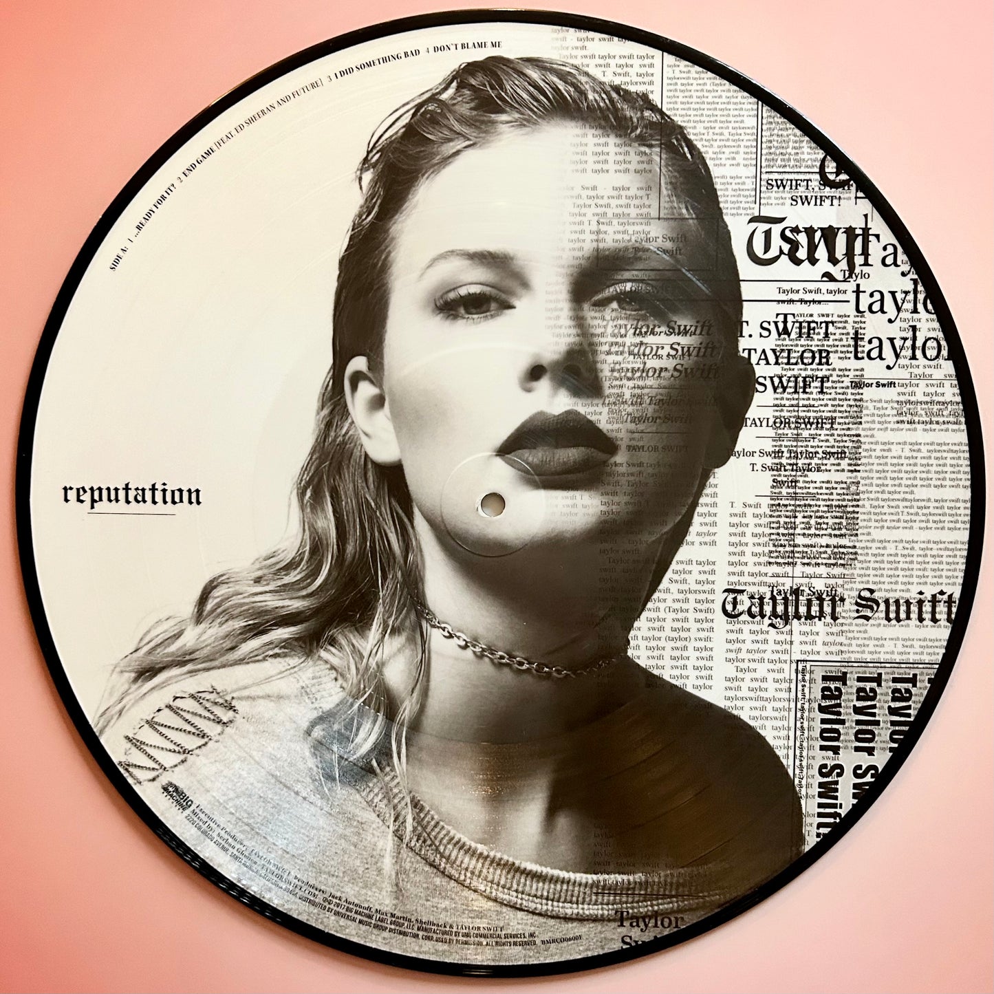 Taylor Swift - "Reputation", 2017, Vinyl LP Album, Picture Disc Edition - Used