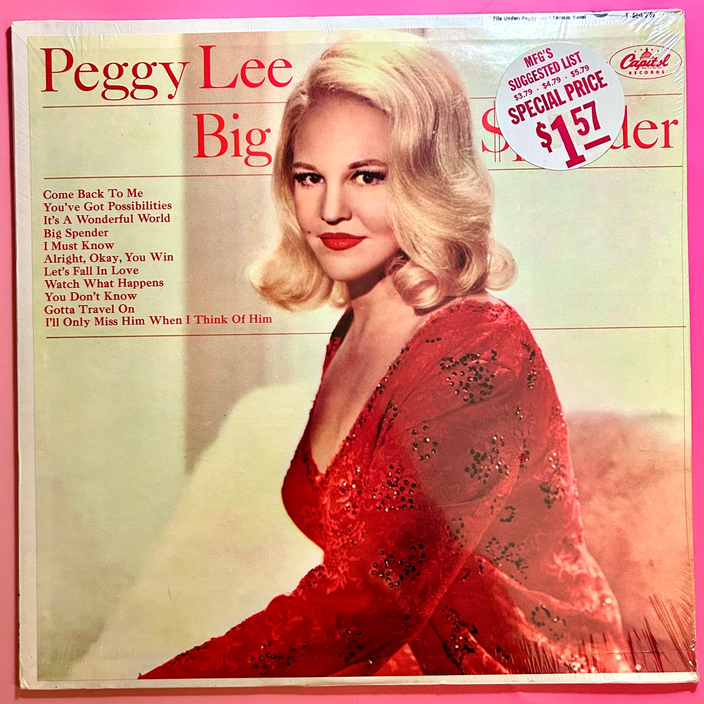 Peggy Lee - “Big Spender", 1966, US, Vinyl - New